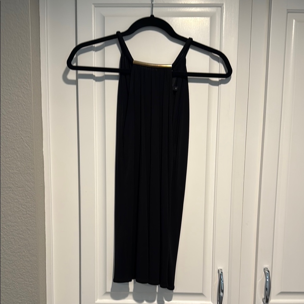 Gucci Black with Gold accents Halter Top